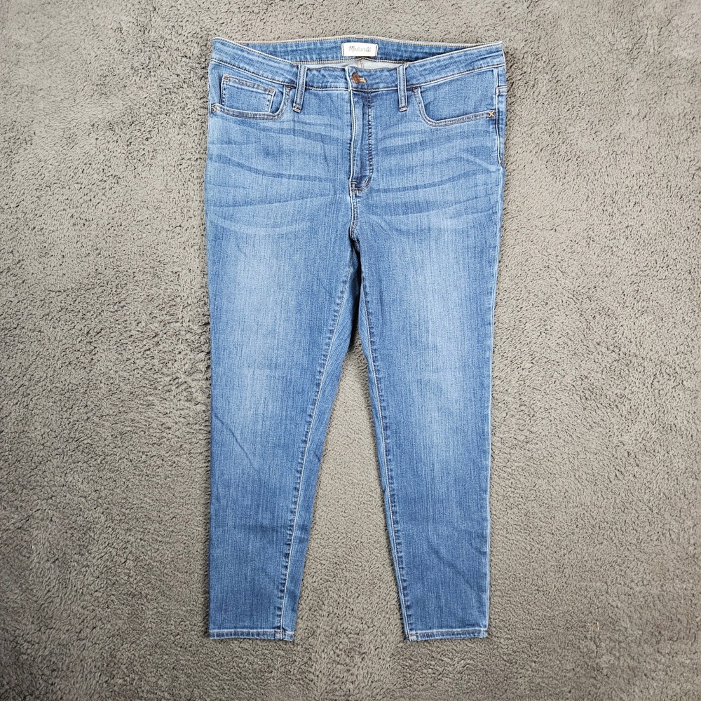 Madewell 9 Mid-Rise Skinny Jeans Womens 33 Medium Wash Blue M3003